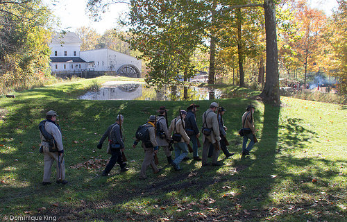 Clvil War Re-enactment, Wolcott Mill, Ray, Michigan
