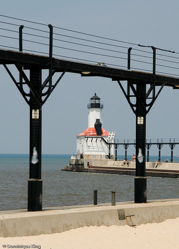 Michigan City Pier Lighthouse Indiana-2
