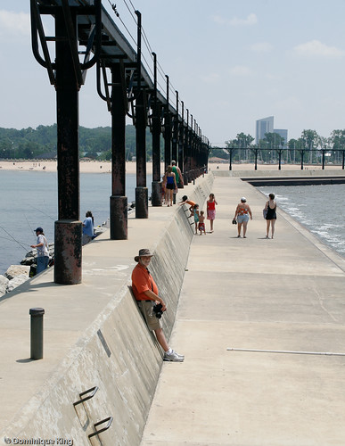 Michigan City Pier Lighthouse Indiana-5