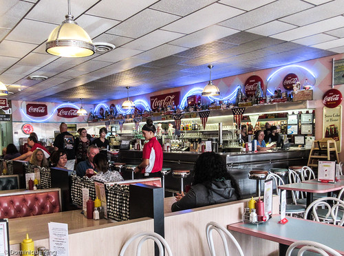 Dawson and Stevens, 50s Diner, Bottle Cap Museum, Grayling, Michigan