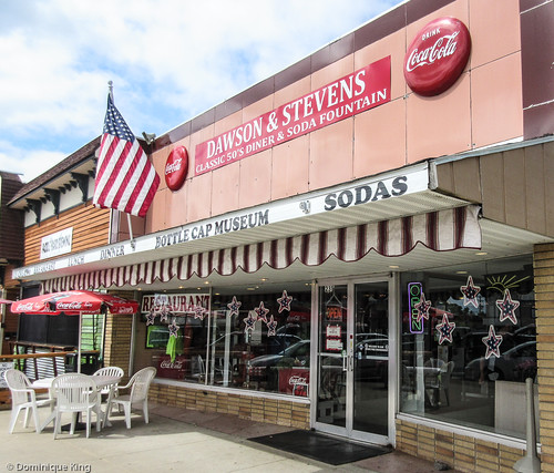 Dawson and Stevens, 50s Diner, Bottle Cap Museum, Grayling, Michigan