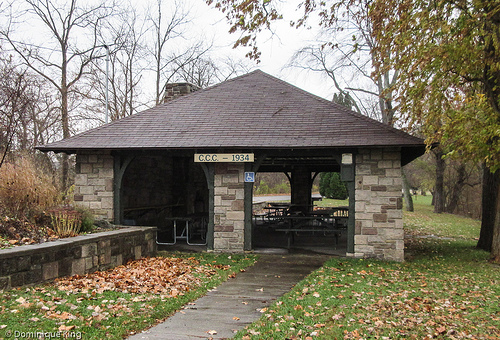 CCC picnic shelter, Independence Dam State Park, Defiance, Ohio
