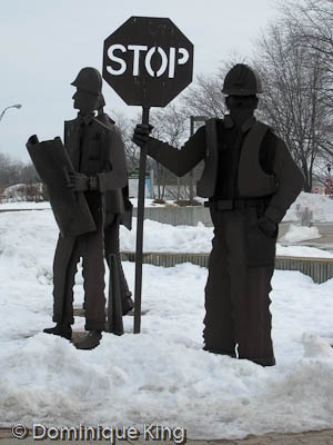 Clare (MI) Highway worker tribute
