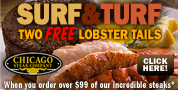 Chicago Steak Company - Two Free Cold Water Lobster Tails on orders $99+