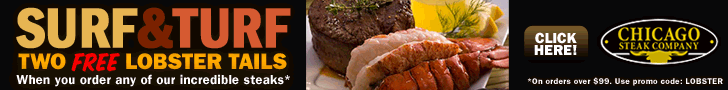 Chicago Steak Company - Two Free Cold Water Lobster Tails on orders $99+